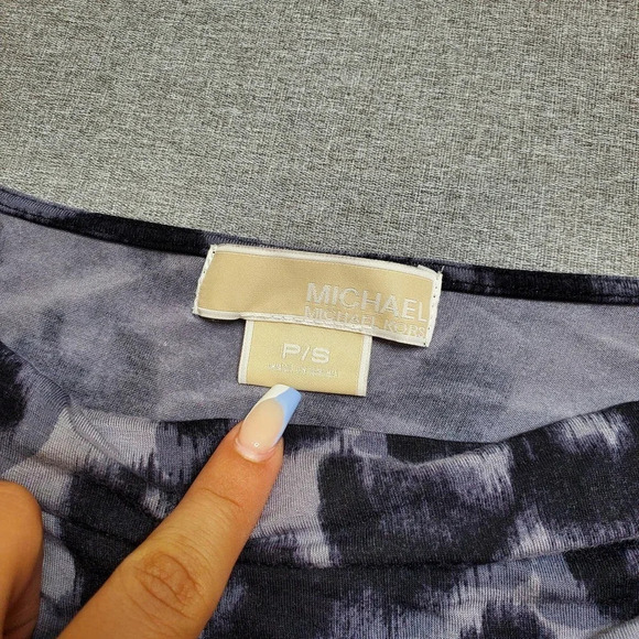 Michael Kors Leopard Print Cowl Neck Top - Picture 5 of 5